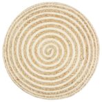 Handgefertigter Sitzpuff 40 x 45 cm Jute – Bild 2