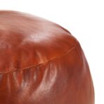 Pouf Hellbraun 60 x 30 cm Echtes Ziegenleder - Hellbraun, 1 – Bild 2