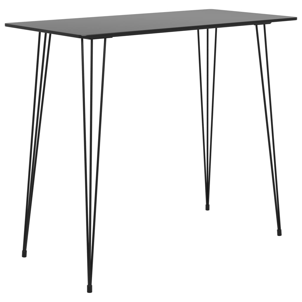 248143_1.jpg Bartisch Schwarz 120x60x105 cm – Bild 1