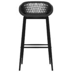 Barhocker 2 Stk. Schwarz – Bild 3