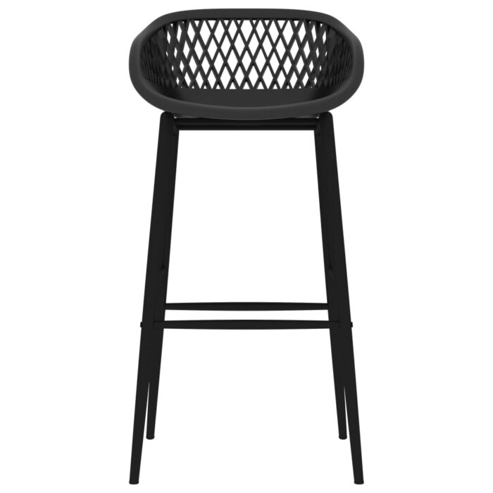 Barhocker 2 Stk. Schwarz – Bild 3