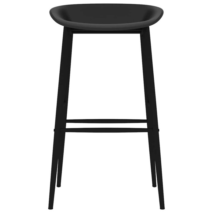 Barhocker 2 Stk. Schwarz – Bild 3