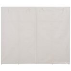 Kleiderschrank Weiss 200 x 40 x 170 cm Stoff – Bild 3