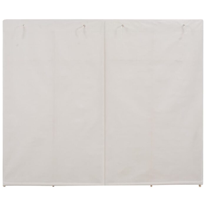 Kleiderschrank Weiss 200 x 40 x 170 cm Stoff – Bild 3