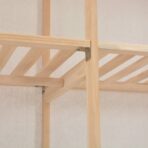 Kleiderschrank Weiss 200 x 40 x 170 cm Stoff – Bild 4