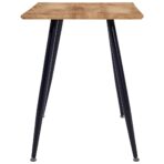 Esstisch Schwarz und Eichefarben 120×60×74 cm MDF – Bild 3