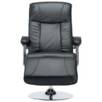 TV-Sessel Schwarz Kunstleder – Bild 3