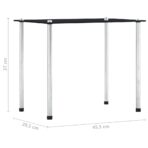 Satztische 3 Stk. Schwarz Hartglas – Bild 10