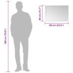 Wandspiegel 60x40 cm Glas – Bild 7