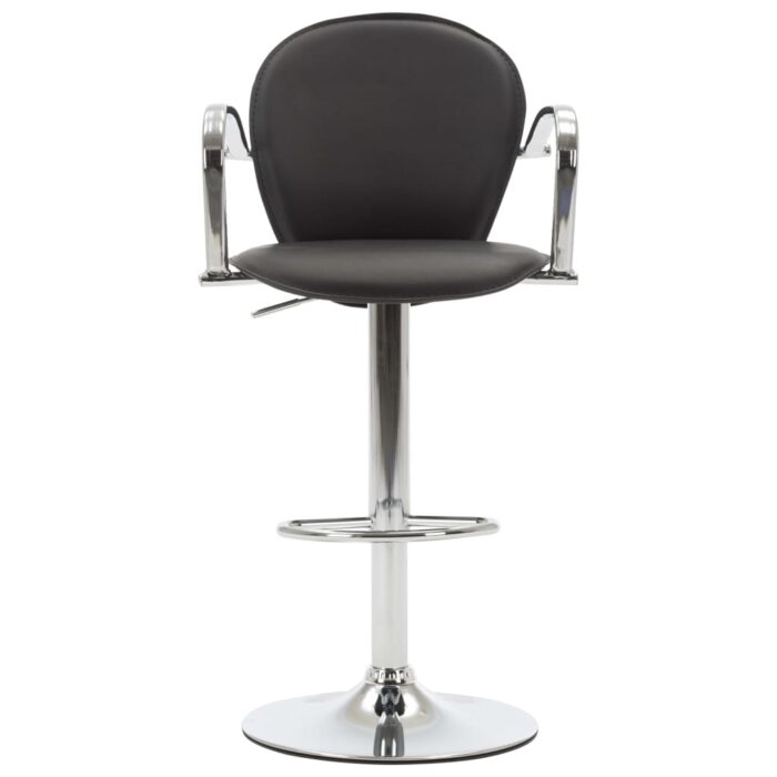 Barhocker mit Armlehne 2 Stk. Braun Kunstleder – Bild 2