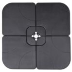 Sonnenschirm Aluminium Tragbarer Sonnenschirmständer Grün – Bild 5