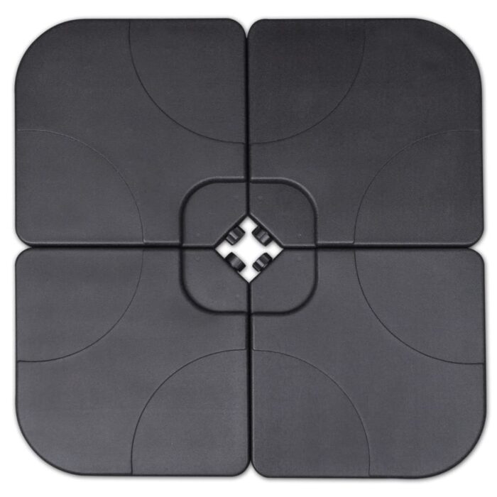 Sonnenschirm Aluminium Tragbarer Sonnenschirmständer Grün – Bild 5