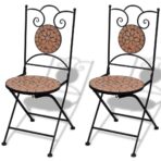 3-tlg. Bistro-Set Keramik Terrakotta – Bild 6