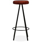 Bar-Set 3-tlg. Massivholz Akazie und Echtleder – Bild 13