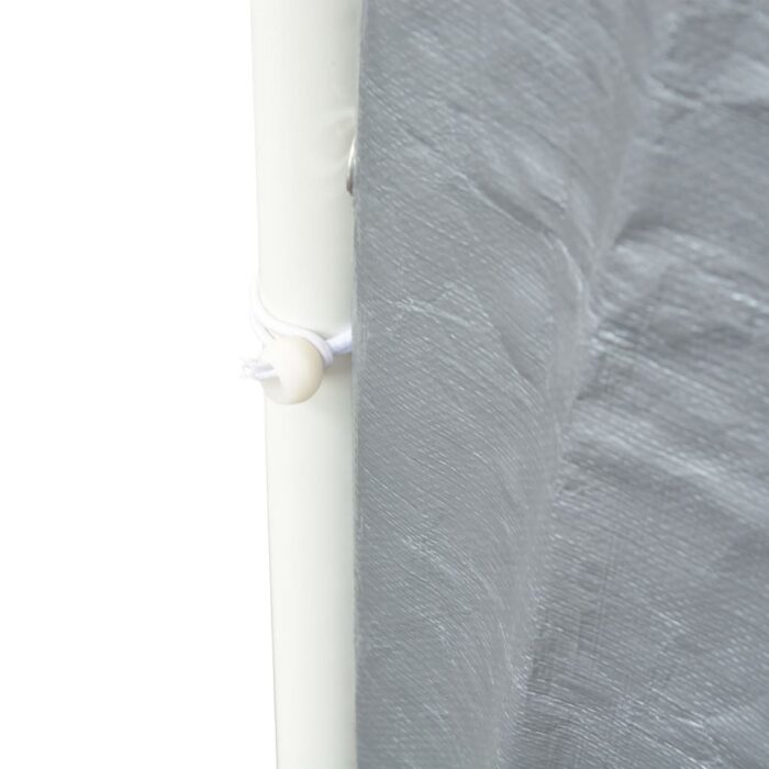 Partyzelt PE 4x8 m Grau – Bild 7