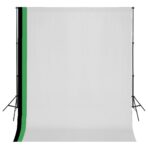 Fotostudio Set 3 Baumwolle-Hintergründe Rahmen verstellbar
