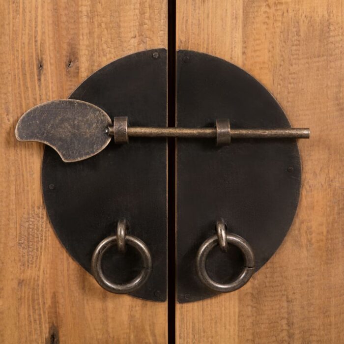 5-tlg. Badmöbel-Set Massivholz Kiefer – Bild 7