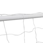 Fussballtore 2 Stk. mit Netzen 182×61×122 cm Stahl Weiss – Bild 4