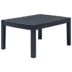 4-teiliges Gartenmöbel-Set Anthrazit Kunststoff – Bild 11