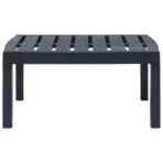 4-teiliges Gartenmöbel-Set Anthrazit Kunststoff – Bild 12