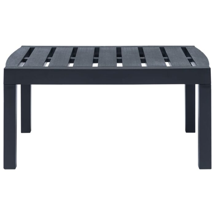 4-teiliges Gartenmöbel-Set Anthrazit Kunststoff – Bild 12