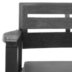 4-teiliges Gartenmöbel-Set Anthrazit Kunststoff – Bild 4