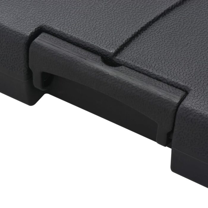 Sonnenschirm mit Tragbarem Sonnenschirmständer Anthrazit – Bild 10