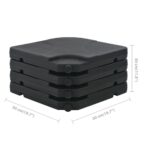 Sonnenschirm mit Tragbarem Sonnenschirmständer Anthrazit – Bild 11