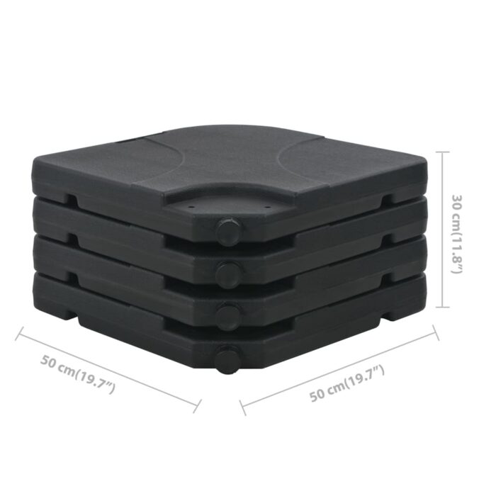 Sonnenschirm mit Tragbarem Sonnenschirmständer Anthrazit – Bild 11