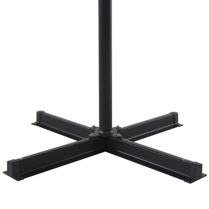 Sonnenschirm mit Tragbarem Sonnenschirmständer Anthrazit – Bild 6