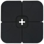 Sonnenschirm mit Tragbarem Sonnenschirmständer Anthrazit – Bild 7