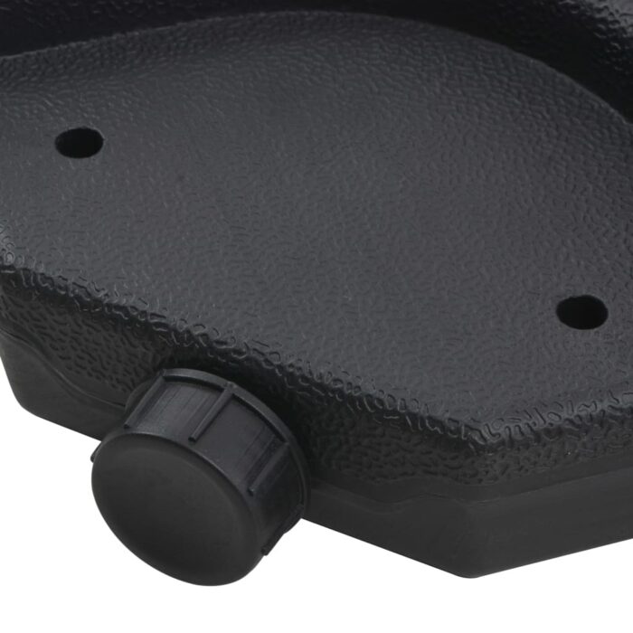 Sonnenschirm mit Tragbarem Sonnenschirmständer Anthrazit – Bild 9