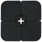 Sonnenschirm mit Tragbarem Sonnenschirmständer Taupe – Bild 9