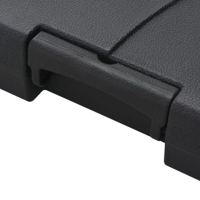 Sonnenschirm mit Tragbarem Sonnenschirmständer Anthrazit – Bild 12