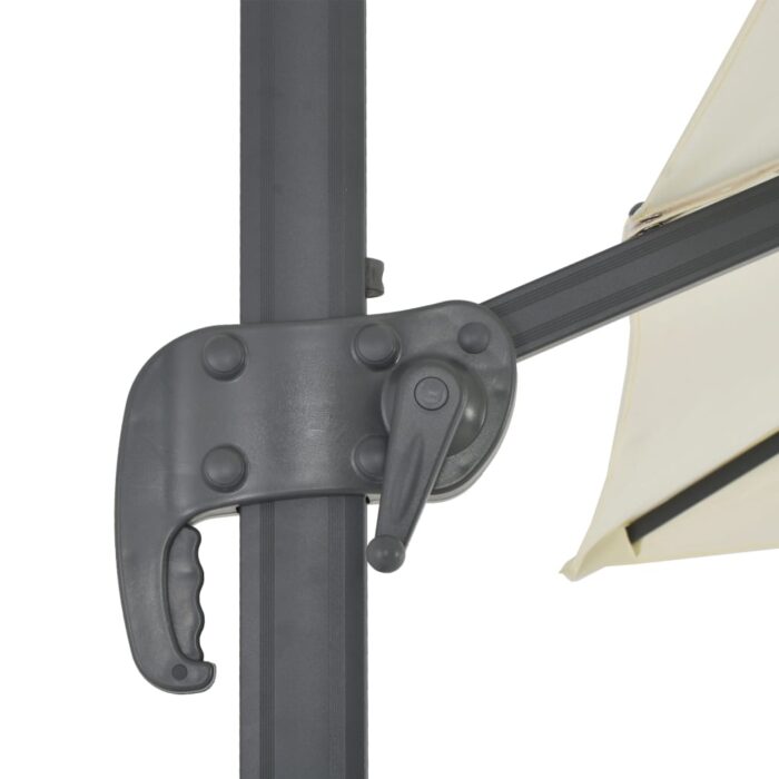 Sonnenschirm mit Tragbarem Sonnenschirmständer Anthrazit – Bild 8
