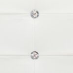 Bett mit Memoryschaum-Matratze Weiss Kunstleder 90×200 cm – Bild 7