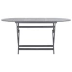 7-tlg. Garten-Essgruppe Massivholz Akazie Grau – Bild 3