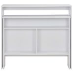 Bartisch mit 2 Tischplatten Weiss 130x40x120 cm – Bild 4