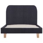 Bettgestell Dunkelgrau Stoff 90×200 cm – Bild 3