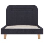 Bettgestell mit LED Dunkelgrau Stoff 180×200 cm – Bild 6