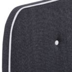Bettgestell Dunkelgrau Stoff 160 × 200 cm – Bild 4
