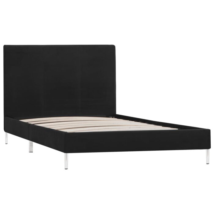 Bettgestell Schwarz Stoff 90x200 cm – Bild 2