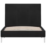 Bettgestell Schwarz Stoff 90x200 cm – Bild 3