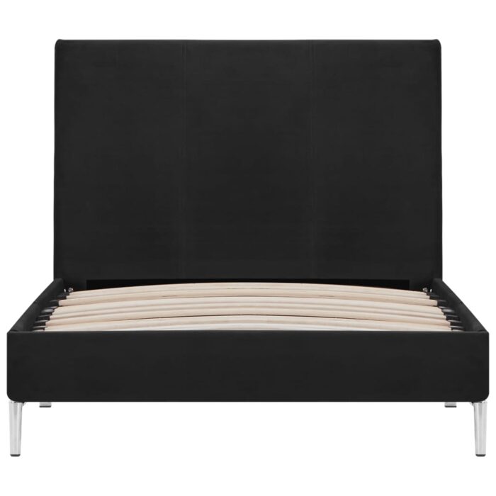 Bettgestell Schwarz Stoff 90x200 cm – Bild 3