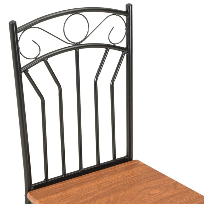 Esszimmerstühle 6 Stk. Braun MDF – Bild 6