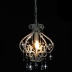 Deckenleuchte mit Perlen Rund E14 – Bild 4