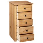 Sideboard 46x40x89 cm Kiefernholz Panama – Bild 5