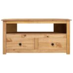 TV-Eckschrank 93 x 49 x 49 cm Massivholz Panama-Kiefer – Bild 2