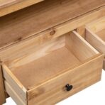 TV-Eckschrank 93 x 49 x 49 cm Massivholz Panama-Kiefer – Bild 7