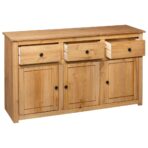 Sideboard 135 x 40 x 80 cm Massivholz Panama-Kiefer – Bild 7